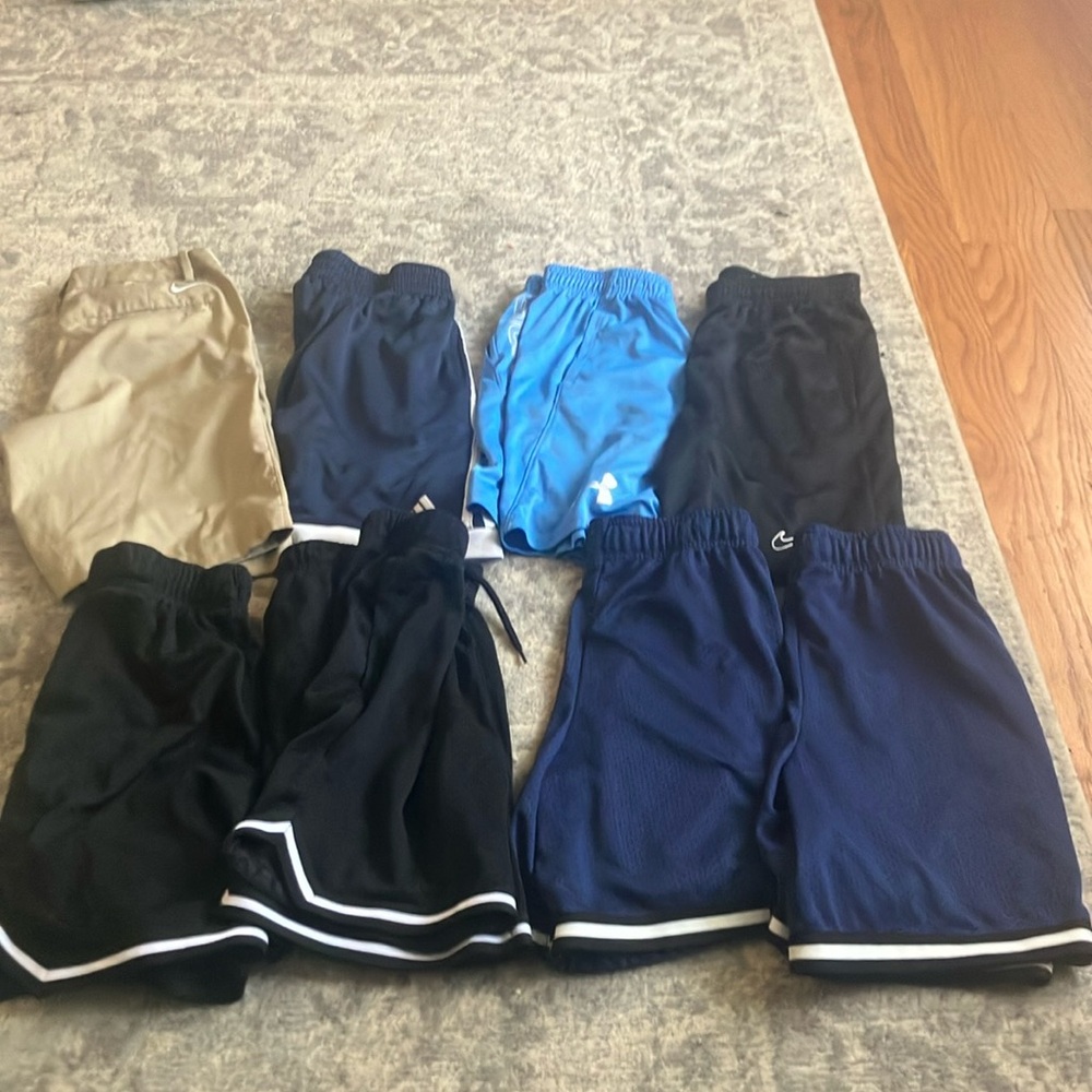 Youth boys medium 8 pairs shorts. Good shape no tears or stains Nike/ adidas